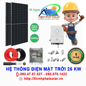 Trọn Bộ Điện NLMT Bám Tải 25 KW