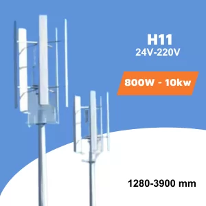 Tuabin gió trục đứng H11 từ 800W – 10kw & Controller